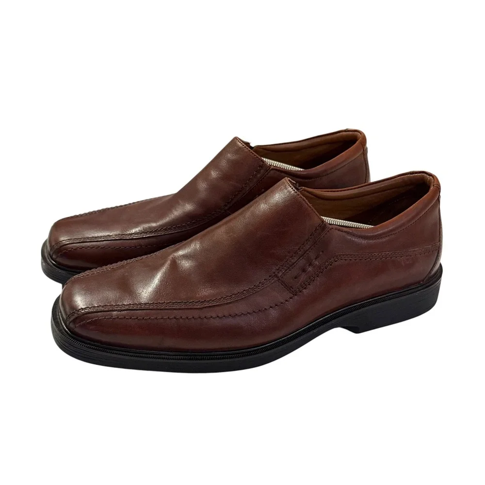 Johnston & Murphy XC4 Mens Brown Leather Waterproof Loafers 20-2423 Size 14 XW